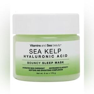 Vitamins and Sea Beauty Sea Kelp Hyaluronic Acid Bouncy Sleep Mask - Brand New